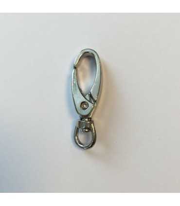 MOSQUETÓN 35 MM COLOR PLATINO 1 UNIDAD