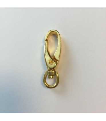 MOSQUETÓN 35 MM COLOR DORADO 1 UNIDAD