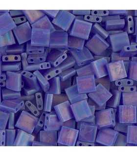 TILA BEADS 5x5x2 MM 5 GR 2 HOLES TRANSP. FROSTED
