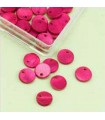 COLGANTES CÍRCULO NÁCAR ROSA 10 MM 40 UNIDADES