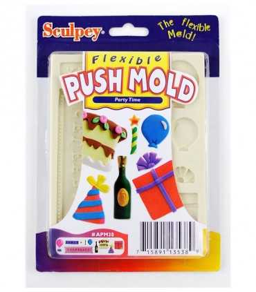 MOLDE FLEXIBLE SCULPEY FIESTA CUMPLEAÑOS