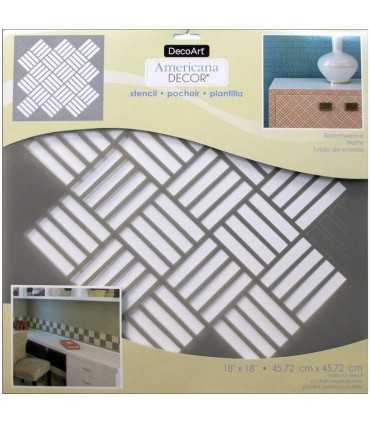 PLANTILLA AMERICANA TEJIDO CESTO 46x46 CM