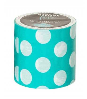 MARQUEE TAPE 2 PULGADAS x 2,44 METROS TEAL PUNTOS