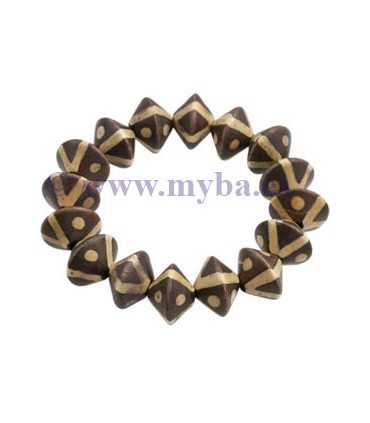 PLATILLO DE MADERA PINTADO. HILO 40 CM APROX.