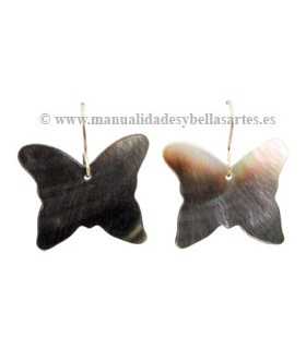 MARIPOSA DE MADREPERLA NEGRA DE 27 x 23 mm APROX