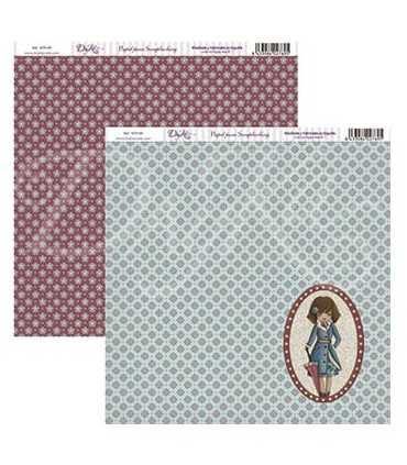 PAPEL SCRAP DAYKA 2 CARAS 30,5x30,5 CM AMIGAS 043