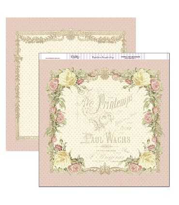 PAPEL SCRAP DAYKA 2 CARAS 30,5x30,5cm PRINTEMPS