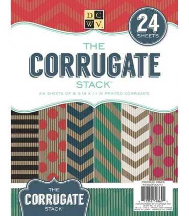 BLOC CARTULINAS DCWV CORRUGADAS 8,5x11 24 UD