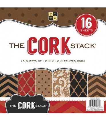 BLOC CORCHO DCWV IMPRESO 30,5x30,5cm 16 UD