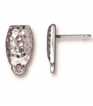 PENDIENTES PELTRE PALILLO GOLPE 7x13 MM 1 ASA 2 UD