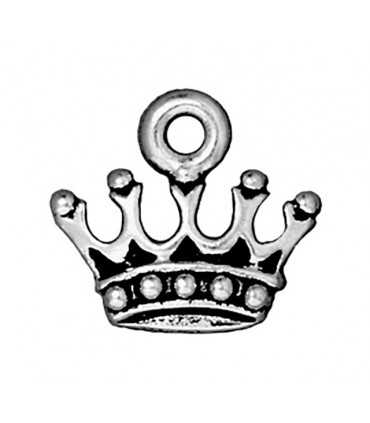 COLGANTE PELTRE CORONA 13x15 MM 1 UNIDAD