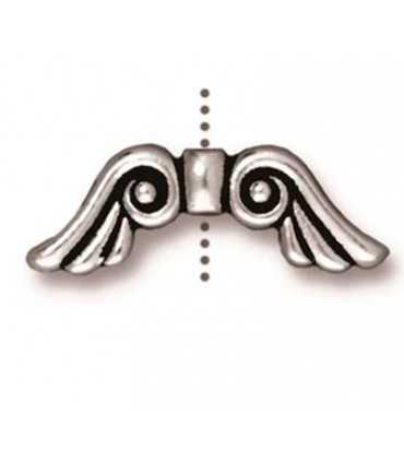 ALAS ÁNGEL METAL PELTRE 21x7 MM 2 UNIDADES