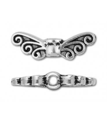 ALAS HADA METAL PELTRE 13,5x4,5 MM 2 UNIDADES