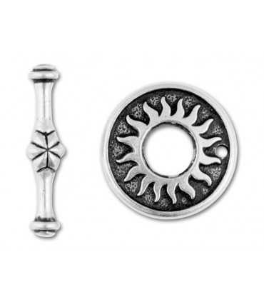 CIERRE SOL ARO 18 MM BARRITA 23 MM 1 SET