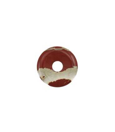 DONUT JASPE ROJO NATURAL 40 MM