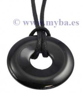 DONUT ÁGATA NEGRA TEÑIDA 40x4 MM