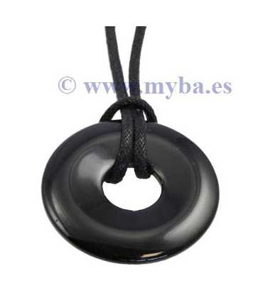 DONUT ÁGATA NEGRA TEÑIDA 40x4 MM