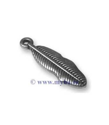 COLGANTE ZAMAK PLUMA 8x27 MM 4 UNIDADES