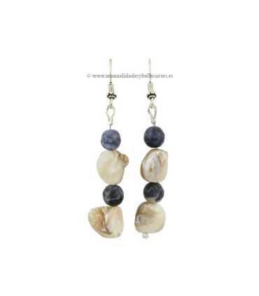 BOLAS SODALITA FACETADA 8 MM HILO DE 40 CM