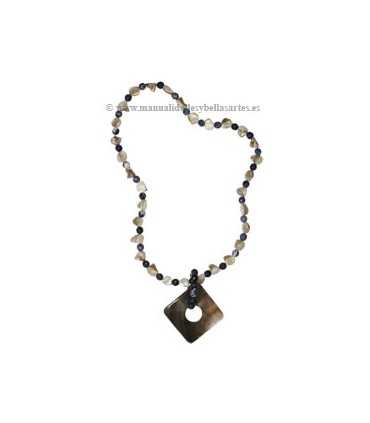 BOLAS SODALITA FACETADA 8 MM HILO DE 40 CM