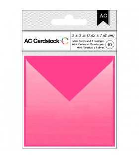 SET 10 TARJETAS Y 10 SOBRES AC 3x3 PULGADAS