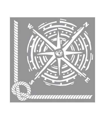 PLANTILLA AMERICANA NUDO NAÚTICO 30x30 CM