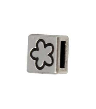 CUADRADO FLOR ZAMAK 9x5 MM INT 6x2mm 4 UD