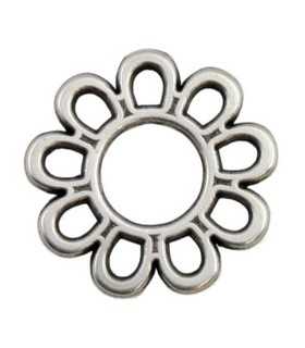 FLOR ZAMAK 9 PÉTALOS 16x2 MM 4 UNIDADES