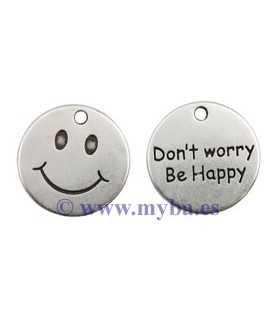 COLGANTE ZAMAK SMILEY 20x2 MM 1 UNIDAD