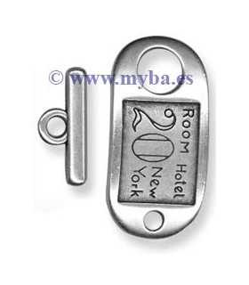 CIERRE ZAMAK LLAVERO HOTEL 20x40 Y 3x20 MM 1 SET