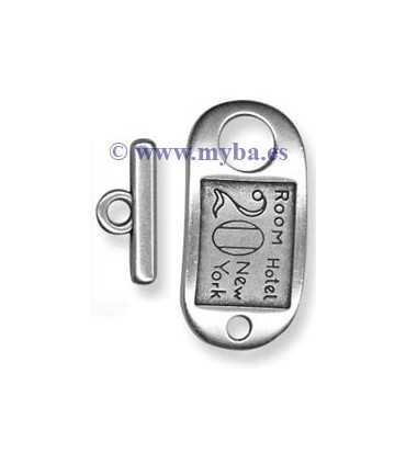 CIERRE ZAMAK LLAVERO HOTEL 20x40 Y 3x20 MM 1 SET