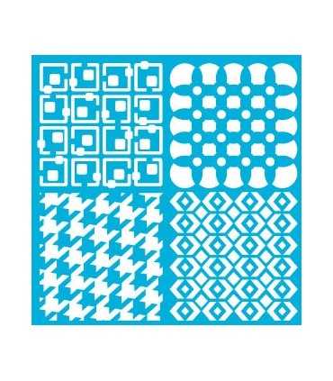 PLANTILLA AMERICANA MIXED MEDIA RETRO 30x30 CM