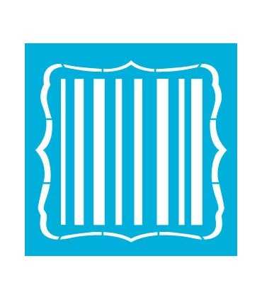 PLANTILLA AMERICANA MIXED MEDIA LÍNEAS 30x30 CM