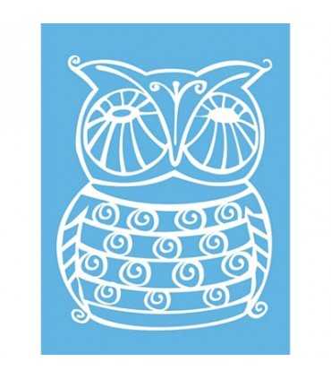 PLANTILLA AMERICANA MIXED MEDIA BÚHO 15x20 CM