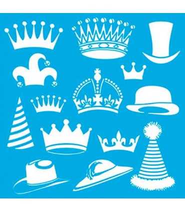 PLANTILLA AMERICANA MIXED CORONAS GORROS 30x30 CM