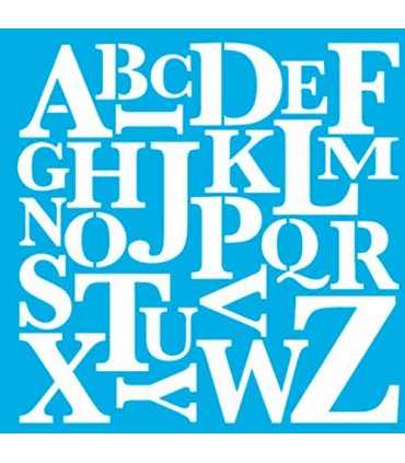 PLANTILLA AMERICANA M. M. DE LA A A LA Z 30x30 CM