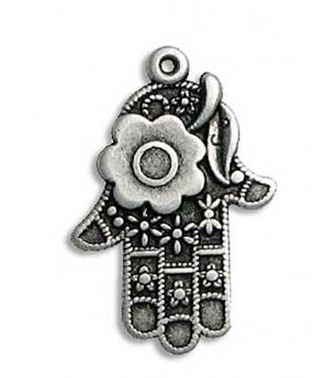 COLGANTE ZAMAK MANO 19x29 MM 2 UNIDADES