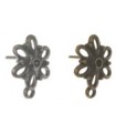 PAREJA PENDIENTES FLOR 17 MM PARA SIMIL