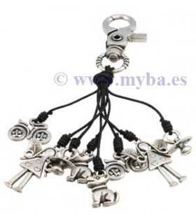 COLGANTE METAL PERRO 23 x 23 MM 5 UNIDADES