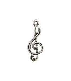 COLGANTE METAL CLAVE SOL 27x11 MM ZAMAK 4 UD