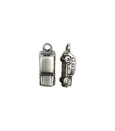 COLGANTE METAL COCHE 3D 23x8x6 MM 4 UNIDADES