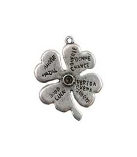 COLGANTE METAL TRÉBOL 25 MM 2 UNIDADES