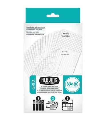 TARJETAS JOURNALING CARDS WAMK CADRÍCULA 60 UD