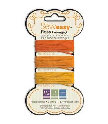 SEW EASY FLOSS HILO BORDAR MIX NARANJA 3x8 M WRMK