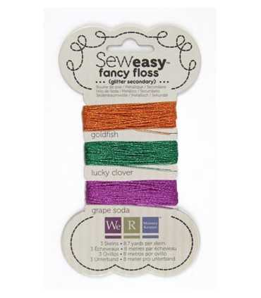 SEW EASY FLOSS GLITTER SECUNDARIOS 3x8 M WRMK