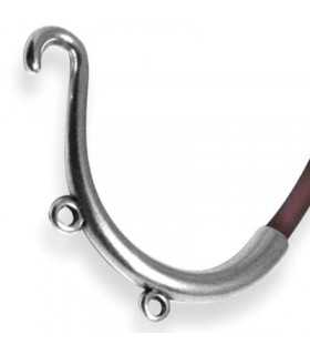 PULSERA ZAMAK 30x60 MM AGUJERO 5 MM 2 ANILLAS