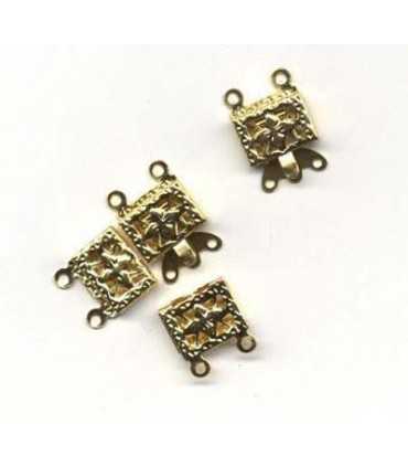 CIERRE DE CAJA 7x10 MM COLOR DORADO 4 UNIDADES