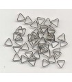 ANILLAS TRIANGULARES 8x1 MM COLOR PLATINO 50 UD