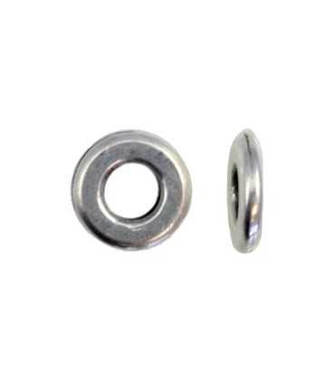 ESPACIADOR ZAMAK 6x1 mm  AGUJERO 3 MM 25 UNIDADES