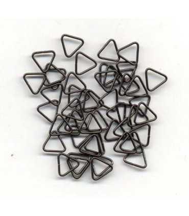 ANILLAS TRIANGULARES 8x1 MM ANTRACITA 50 UD